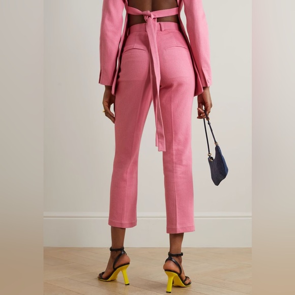 NWT Thebe Magugu Pink Wool Trousers - Picture 2 of 5